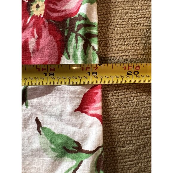 Ralph Lauren Single/Replacement Pillowcase "Lindsey Floral"  Red & Blue Flowers - Picture 5 of 9